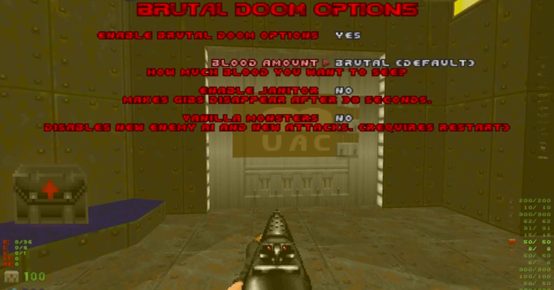 Illustration for article titled Brutal Doom Mod Has Some Great Customizable Gore Options